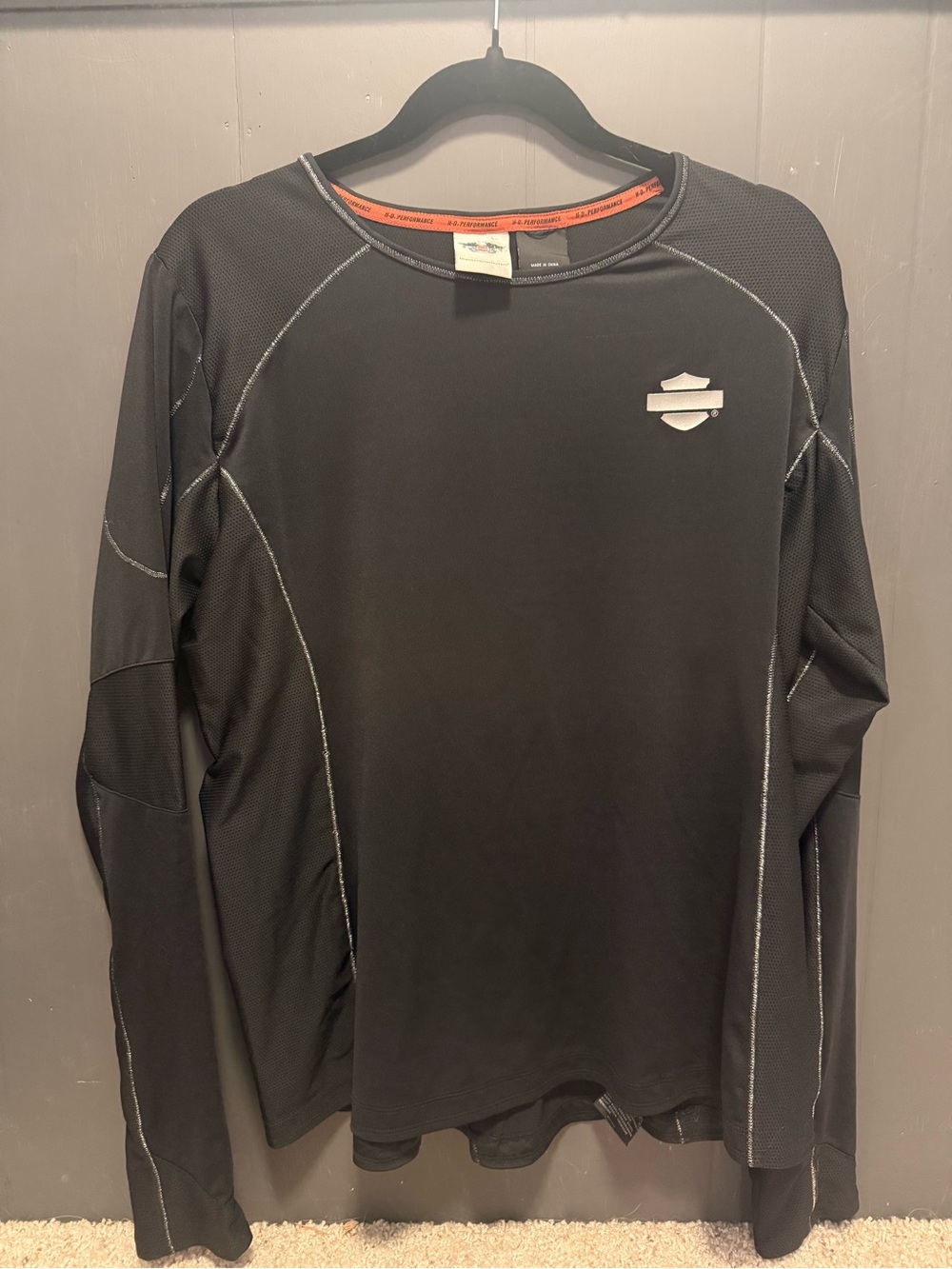Harley-Davidson Black Long Sleeve Performance Shirt